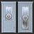 Stained Glass Door with Two Designs 3D model small image 2