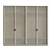 Modern Rattan Wardrobe With Curved Details 3D model small image 2