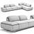 Natuzzi Italia ADAM Sofa 3D model small image 5