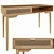 Scandinavian Style Writing Desk 3D model small image 6