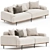  Hastings Sofa 97" in Irving Flax 3D model small image 1