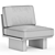 Modern Outdoor Side Chair: Suelo 3D model small image 3