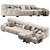 Modern Tufty Time B&B Sofa 3D model small image 3