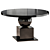 Sleek Noir Emira Dining Table 3D model small image 1