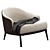 Luxury Minotti Leslie Armchair Home 3D model small image 1