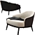 Luxury Minotti Leslie Armchair Home 3D model small image 3