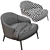 Luxury Minotti Leslie Armchair Home 3D model small image 5