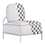 Sleek Lounge Chair DF Polly 3D model small image 7