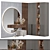  Modern Hallway Furniture Set 3D model small image 1