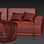 Elegant Hastings Sofa in Flax 3D model small image 4