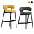 Zanotta Nena Bar Stool Two-Tone 3D model small image 2