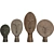 African Ethnic Masks Set 3D model small image 1