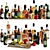 Mixed Bottle Collection - Whiskey, Bree, Fruit 3D model small image 1