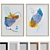 Modern Abstract Picture Frame Set 3D model small image 1