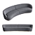 Natalie Curved Modern Velvet Sofa 3D model small image 1