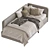 Modern Style Sofa-Bed 280 3D model small image 3