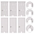 Cat Doors Selection Kit, Modern & Classic 3D model small image 1