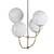 Golden Harvey Pendant Chandelier 3D model small image 2