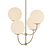 Golden Harvey Pendant Chandelier 3D model small image 3