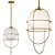 Elegant Dolores Pendant Light 3D model small image 1