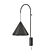 Berlin Black Cone Wall Lamp 3D model small image 3