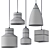 Sleek Industrial Pendant Collection 3D model small image 2