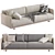 Contemporary CARTER 14 Sofa Set 3D model small image 1