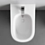 Nic Pin WC and Bidet 3D model small image 6