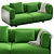 Arper SHAAL 2-Seater Sofa 3D model small image 3