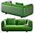 Arper SHAAL 2-Seater Sofa 3D model small image 5