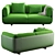 Arper SHAAL 2-Seater Sofa 3D model small image 8