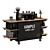 Mini Coffee Cart Set 4 3D model small image 1