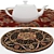 Versatile Round Rug Set 3D model small image 4