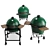 Versatile Big Green Egg Grills 3D model small image 8