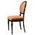 Elegant Bellotti 1376 Walnut Chair 3D model small image 2