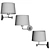 Modern Swing Arm Sconce Luminaire 3D model small image 5