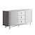 Mahogany Buffet Server Cabinet 3D model small image 3