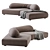 Modern EDRA Sofa with Style 3D model small image 3