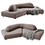 Modern EDRA Sofa with Style 3D model small image 4