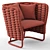 Ami Easy Chair by Paola Lenti 3D model small image 4