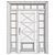 Classic 3D Door Design - Tempera 3D model small image 6