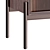 Rosewood Superquadra Display Cabinet 3D model small image 2