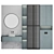 Modern Bathroom Set with Illumination 3D model small image 2