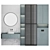 Modern Bathroom Set with Illumination 3D model small image 5