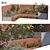 Urban Oasis Corner Bench Seating 3D model small image 1