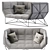 Modern FOXHOLE Sofa Design 3D model small image 4