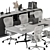 Office Meeting Table 374 3D model small image 4