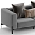 Modern Myyour Push 2-Seater Sofa 3D model small image 7