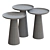 Ringar Round Aluminum Side Table 3D model small image 4