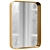 Elegant Brushed Brass Alana Mirror 3D model small image 2